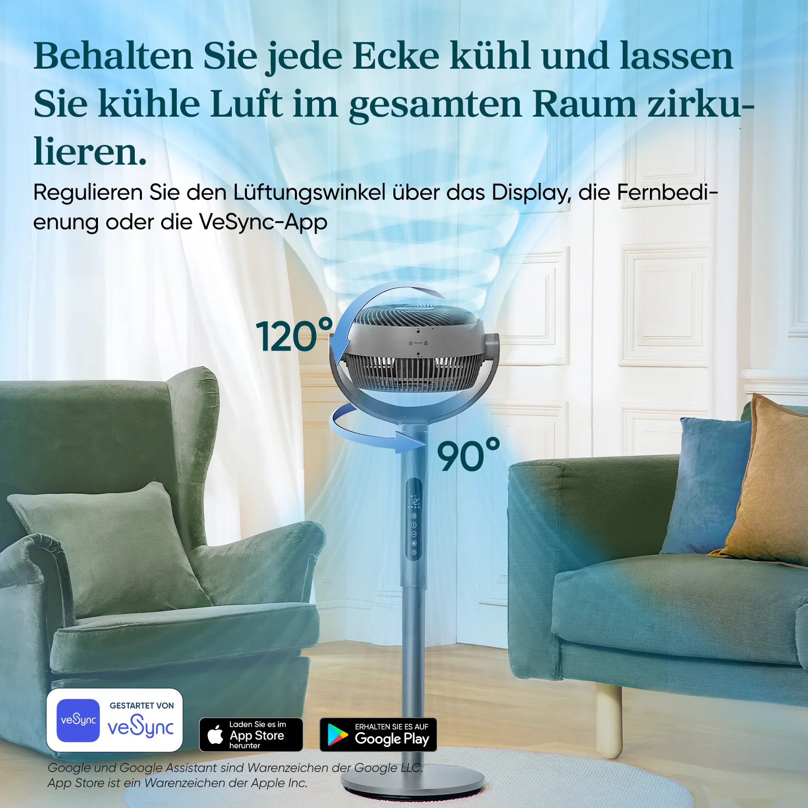 Levoit leiser Standventilator mit App-Steuerung - Image 4