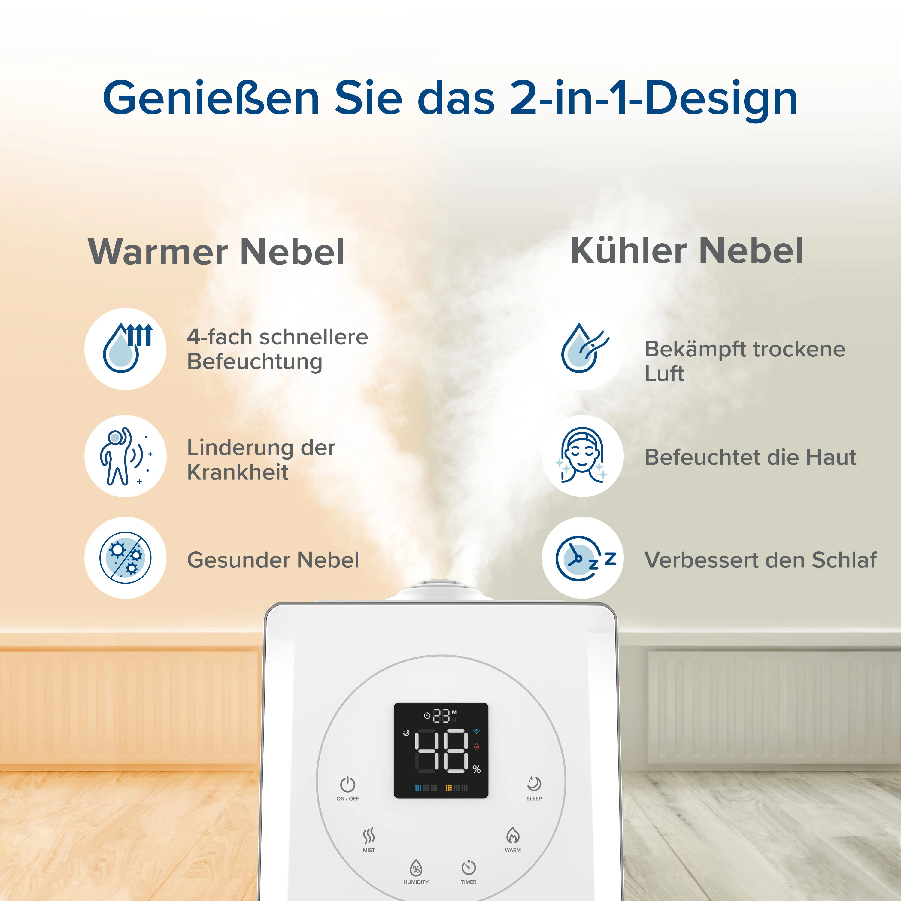 Levoit LV600S Luftbefeuchter + 10er-Pack Entkalkungspads set - Image 10