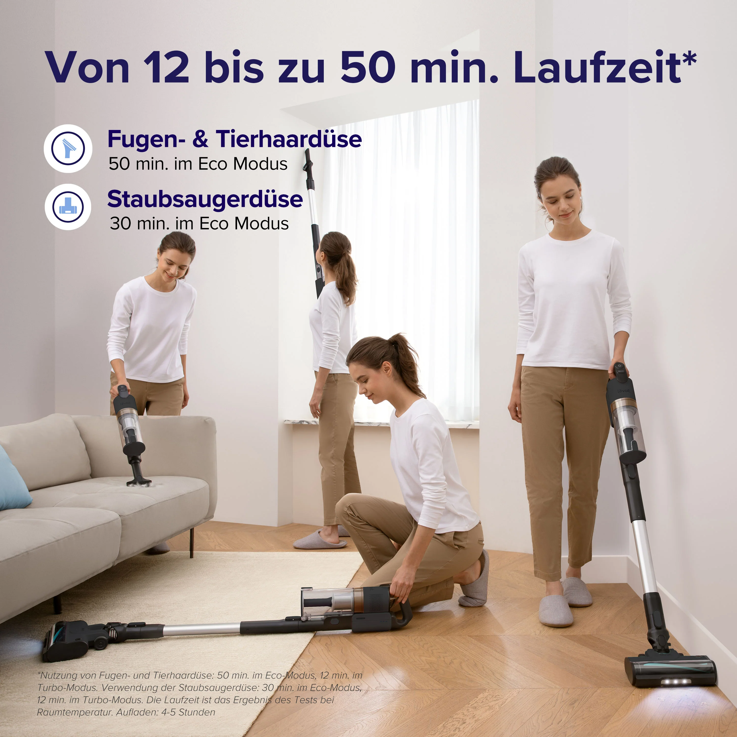 Levoit LVAC-200 Akku-Staubsauger - Grau Edition - Image 4